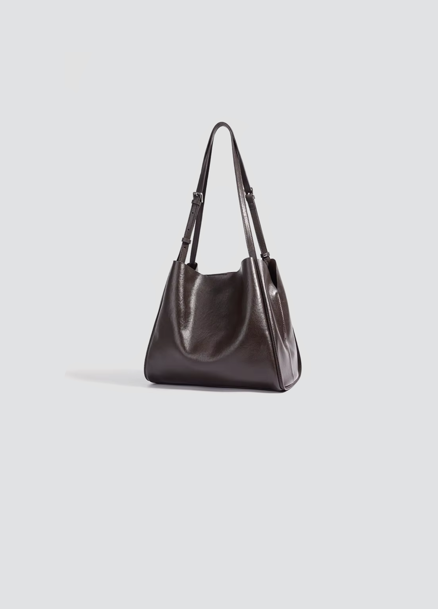 Glory Shiny Leather Tote Bag